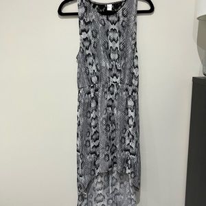 High-low H&M snake-print dress